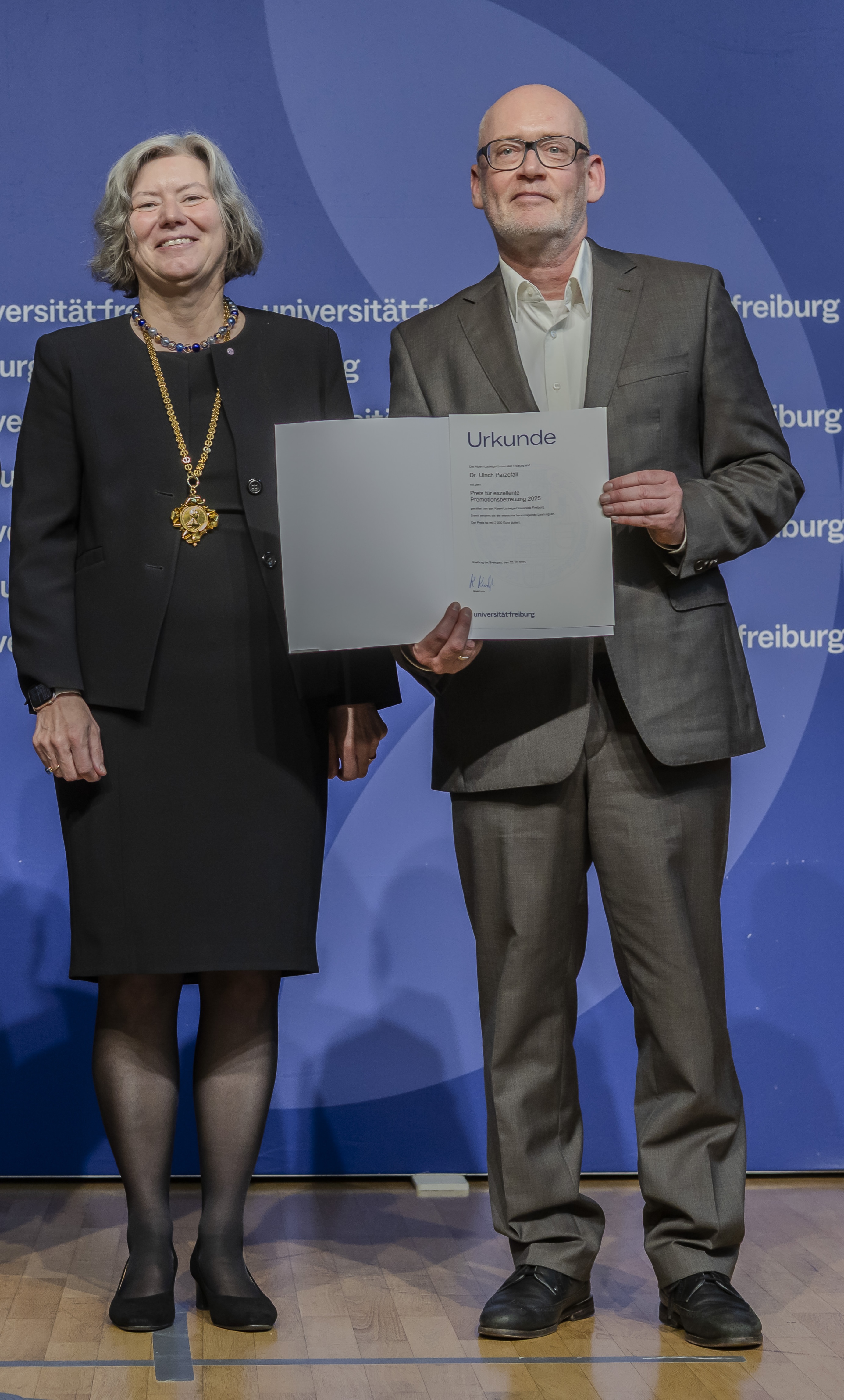 Dr. Ulrich Parzefall receives award for excellent supervision of PhD students